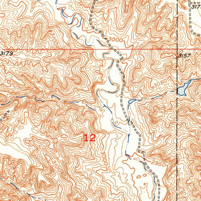 United States Geological Survey Smithwick NW, SD (1951, 24000-Scale) digital map