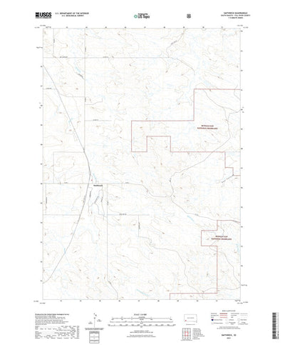 United States Geological Survey Smithwick, SD (2021, 24000-Scale) digital map