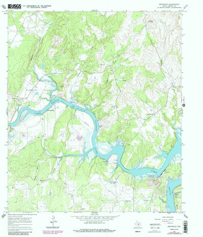 United States Geological Survey Smithwick, TX (1967, 24000-Scale) digital map