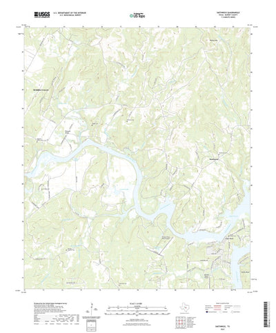 United States Geological Survey Smithwick, TX (2022, 24000-Scale) digital map