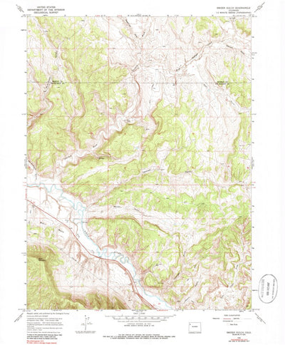 United States Geological Survey Smizer Gulch, CO (1966, 24000-Scale) digital map