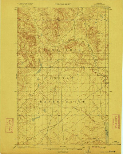 United States Geological Survey Smoke Creek, MT (1912, 62500-Scale) digital map