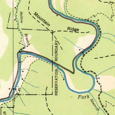 United States Geological Survey Smokemont, NC (1936, 24000-Scale) digital map
