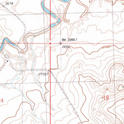 United States Geological Survey Smoky Butte, MT (1983, 24000-Scale) digital map
