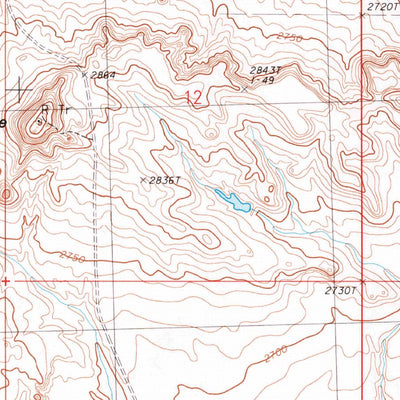 United States Geological Survey Smoky Butte, MT (1983, 24000-Scale) digital map