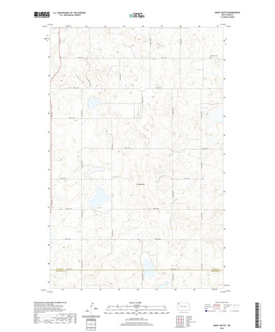 United States Geological Survey Smoky Butte, ND (2020, 24000-Scale) digital map