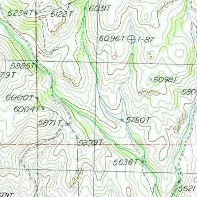United States Geological Survey Smoky Dome, ID (1986, 24000-Scale) digital map