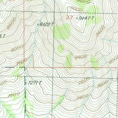 United States Geological Survey Smoky Dome, ID (1986, 24000-Scale) digital map
