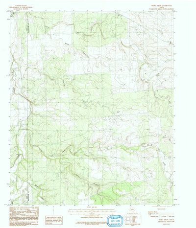 United States Geological Survey Smoky Draw, TX (1984, 24000-Scale) digital map