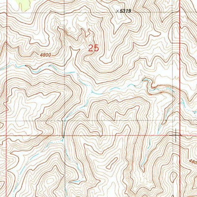 United States Geological Survey Smoky Hollow, UT (1985, 24000-Scale) digital map