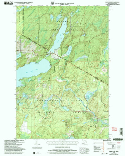 United States Geological Survey Smoky Lake, MI-WI (1999, 24000-Scale) digital map