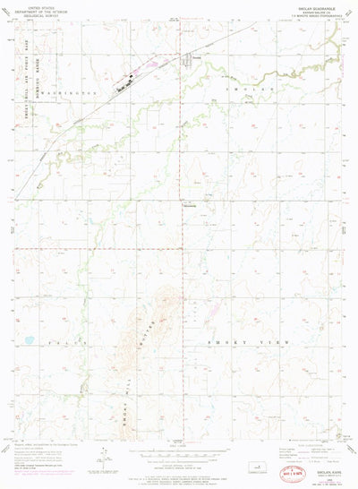 United States Geological Survey Smolan, KS (1955, 24000-Scale) digital map
