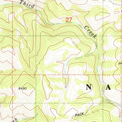 United States Geological Survey Smoot, WY (1980, 24000-Scale) digital map