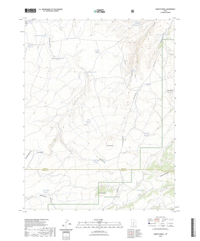 United States Geological Survey Smooth Knoll, UT (2023, 24000-Scale) digital map