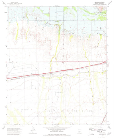 United States Geological Survey Smurr, AZ (1973, 24000-Scale) digital map