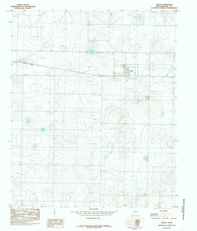 United States Geological Survey Smyer, TX (1985, 24000-Scale) digital map