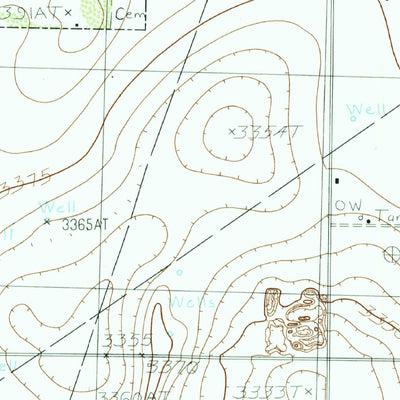 United States Geological Survey Smyer, TX (1985, 24000-Scale) digital map