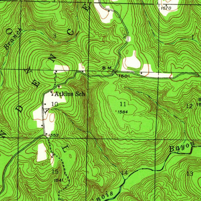 United States Geological Survey Smyrna, AR (1940, 62500-Scale) digital map