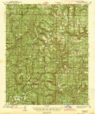 United States Geological Survey Smyrna, AR (1943, 62500-Scale) digital map