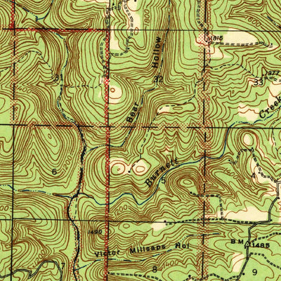 United States Geological Survey Smyrna, AR (1943, 62500-Scale) digital map