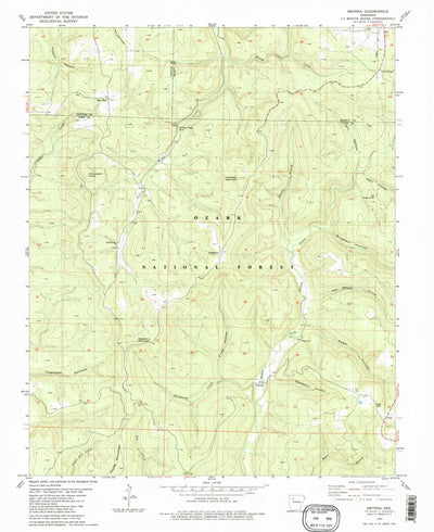 United States Geological Survey Smyrna, AR (1980, 24000-Scale) digital map
