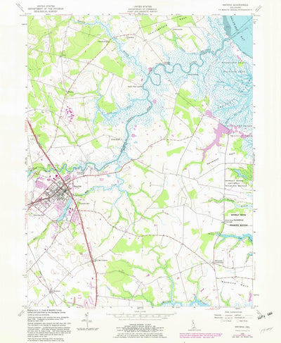 United States Geological Survey Smyrna, DE (1956, 24000-Scale) digital map