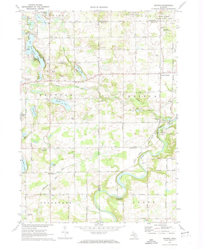 United States Geological Survey Smyrna, MI (1972, 24000-Scale) digital map