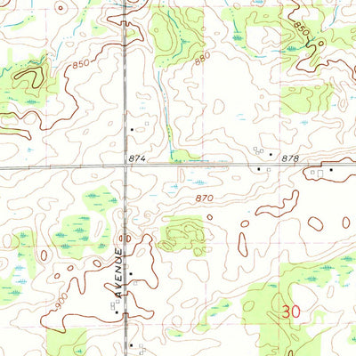 United States Geological Survey Smyrna, MI (1972, 24000-Scale) digital map