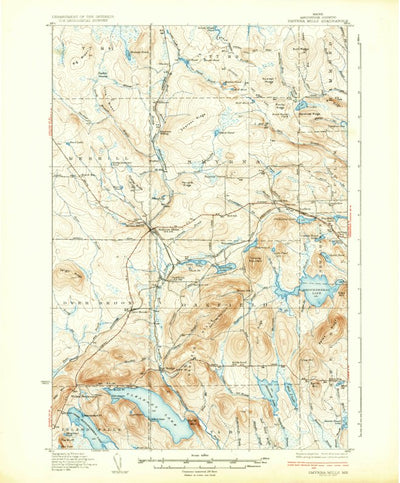 United States Geological Survey Smyrna Mills, ME (1937, 62500-Scale) digital map