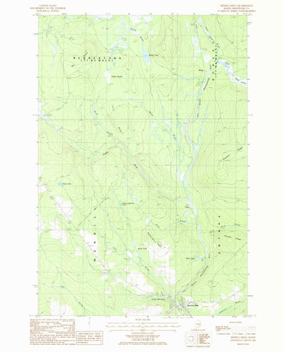 United States Geological Survey Smyrna Mills, ME (1986, 24000-Scale) digital map