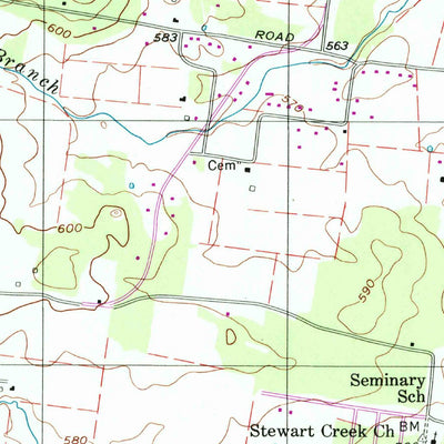 United States Geological Survey Smyrna, TN (1998, 24000-Scale) digital map
