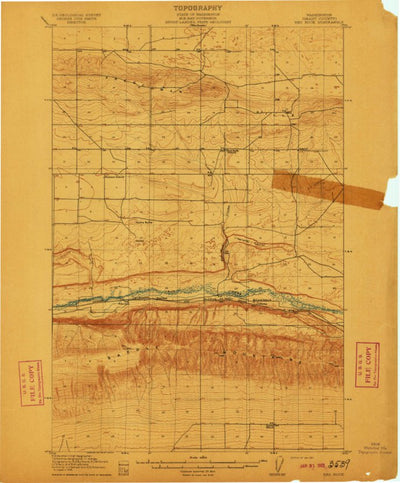 United States Geological Survey Smyrna, WA (1911, 62500-Scale) digital map