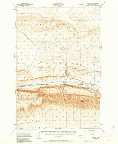 United States Geological Survey Smyrna, WA (1950, 62500-Scale) digital map