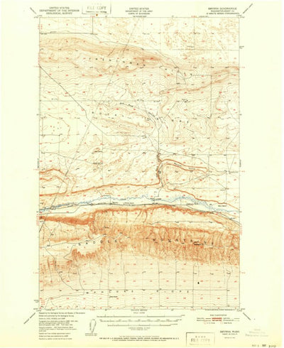 United States Geological Survey Smyrna, WA (1951, 62500-Scale) digital map