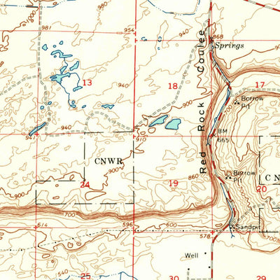 United States Geological Survey Smyrna, WA (1965, 62500-Scale) digital map