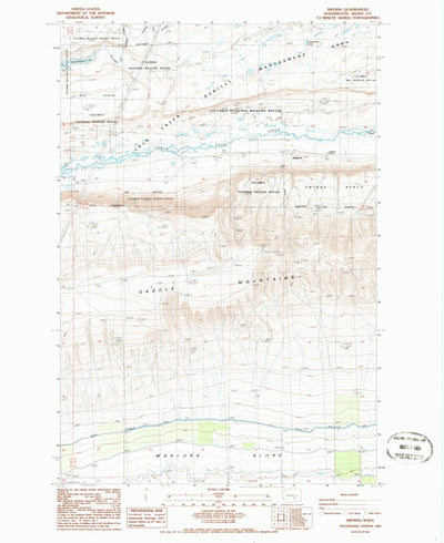 United States Geological Survey Smyrna, WA (1986, 24000-Scale) digital map
