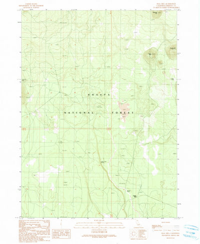 United States Geological Survey Snag Hill, CA (1990, 24000-Scale) digital map