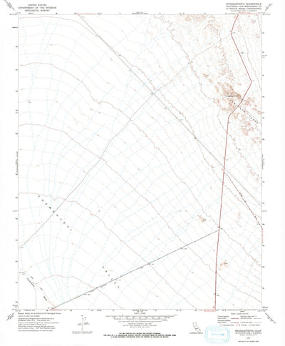 United States Geological Survey Snaggletooth, CA (1971, 24000-Scale) digital map
