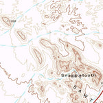 United States Geological Survey Snaggletooth, CA (1971, 24000-Scale) digital map