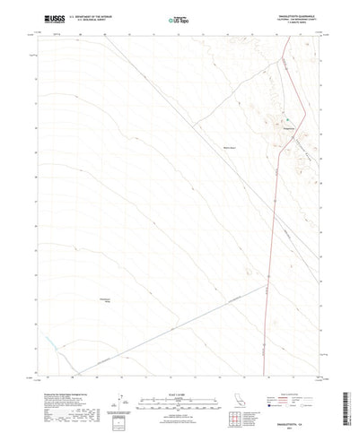 United States Geological Survey Snaggletooth, CA (2021, 24000-Scale) digital map