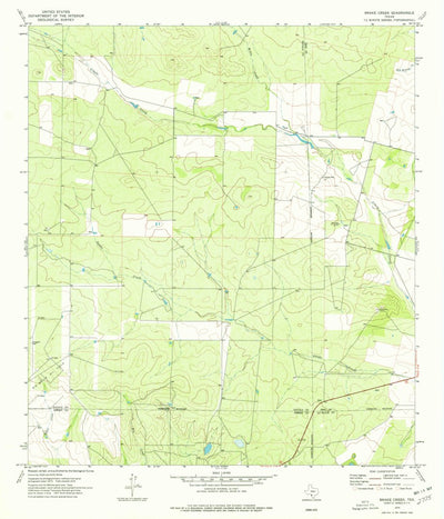 United States Geological Survey Snake Creek, TX (1974, 24000-Scale) digital map