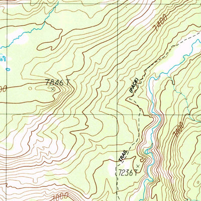 United States Geological Survey Snake Hot Springs, WY (1989, 24000-Scale) digital map