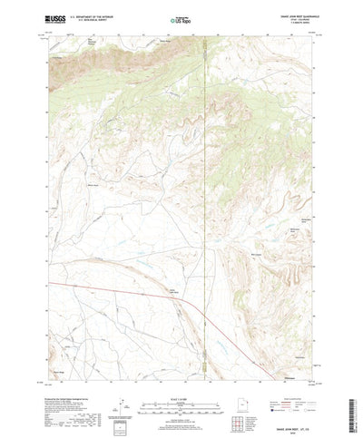 United States Geological Survey Snake John Reef, UT (2020, 24000-Scale) digital map