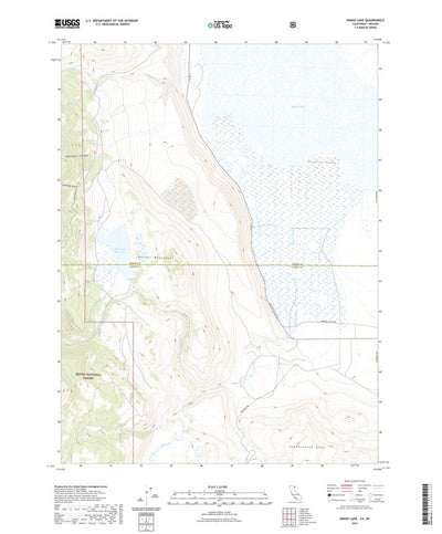 United States Geological Survey Snake Lake, CA (2022, 24000-Scale) digital map