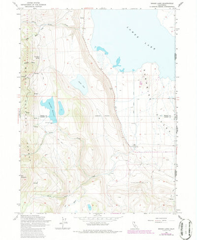 United States Geological Survey Snake Lake, CA-NV (1962, 24000-Scale) digital map