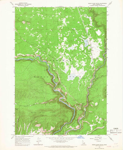United States Geological Survey Snake River Butte, ID (1965, 24000-Scale) digital map