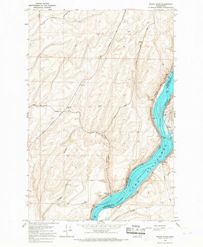 United States Geological Survey Snake River, WA (1966, 24000-Scale) digital map