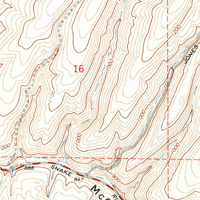 United States Geological Survey Snake River, WA (1966, 24000-Scale) digital map