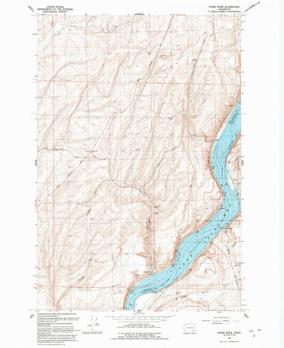 United States Geological Survey Snake River, WA (1991, 24000-Scale) digital map