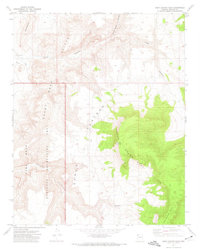 United States Geological Survey Snap Canyon East, AZ (1971, 24000-Scale) digital map